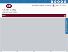 Tablet Screenshot of griffinandking.co.uk